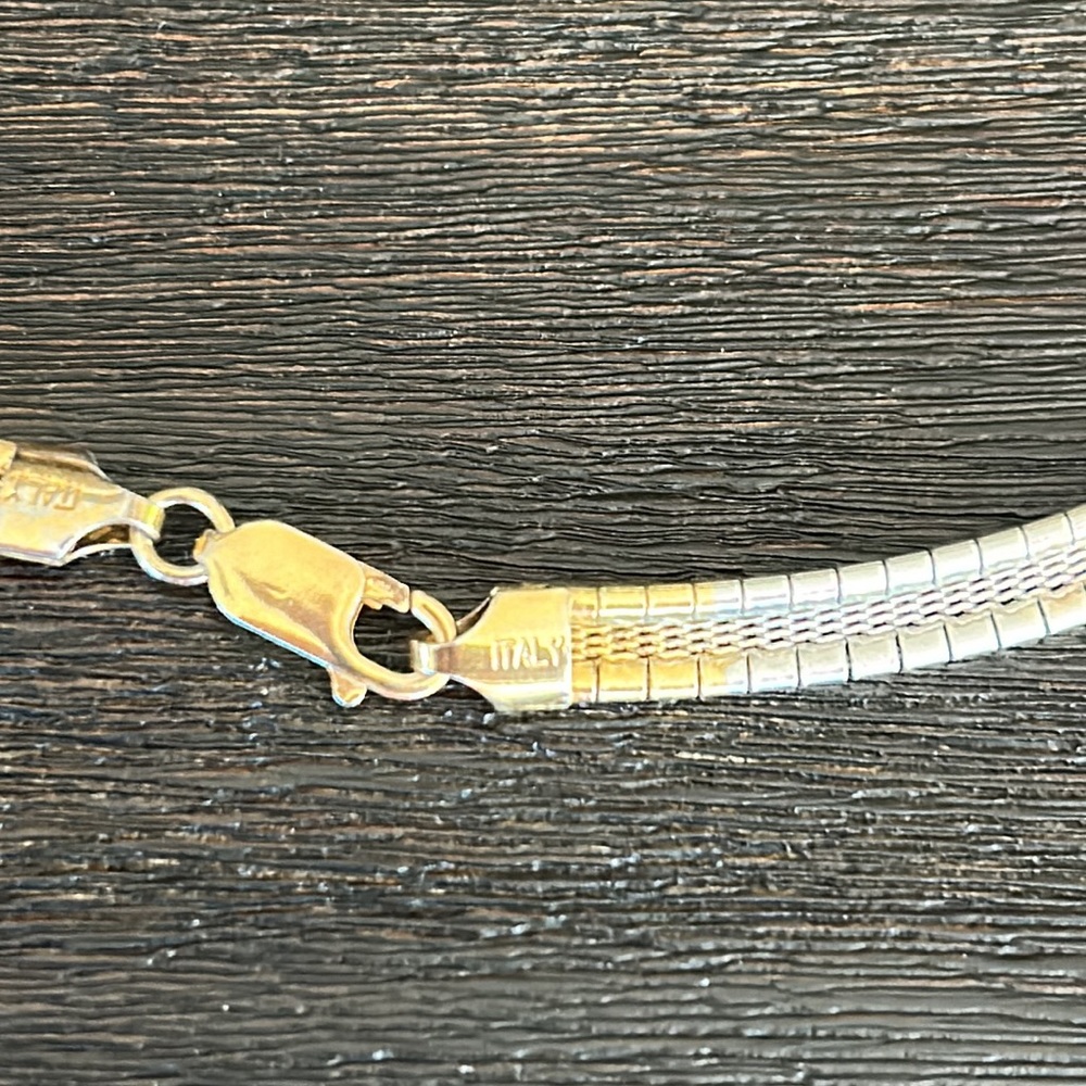 Tricolor Sterling Silver Necklace - image 2